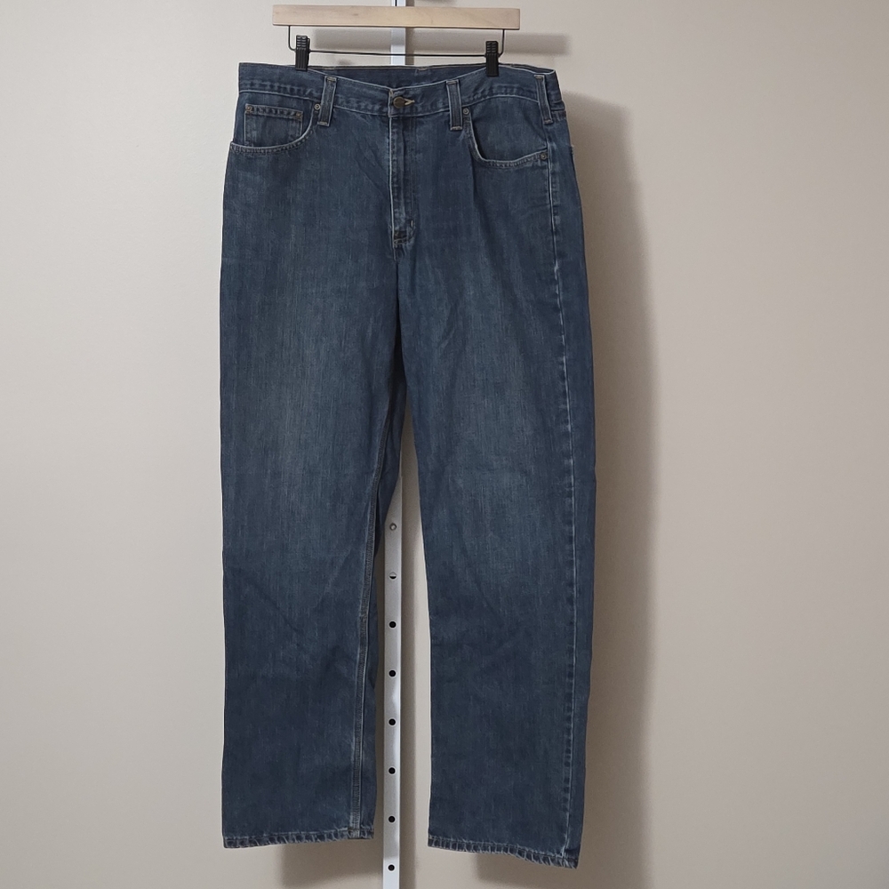 Carhartt Men’s Relaxed Fit Denim Blue Jeans 36x34